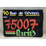 Balenciaga Classic Pouch Clutch Bag Graffiti Black/Multicolor