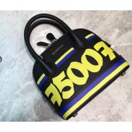 Balenciaga Ville Top Handle XXS Bag Graffiti Black/Yellow