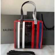 Balenciaga Bazar Shopper XS Shopping Tote Bag Black/Gray/Red/White/Blue