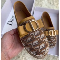 Dior Oblique CD Bow Espadrilles Brown 2019