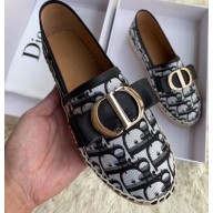 Dior Oblique CD Bow Espadrilles Black 2019
