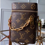 Louis Vuitton Monogram Canvas Phone Box Bag with Chain M44914 2020