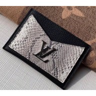 Louis Vuitton Lockme Card Holder N97001 Python Black