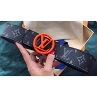 Louis Vuitton Width 3cm LV Circle Belt Black/Orange