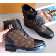 Louis Vuitton Wonderland Flat Ranger Boots Top Quality 01