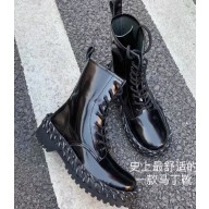 Balenciaga Heel 4.5cm Strike Lace-up Boots Black 2019