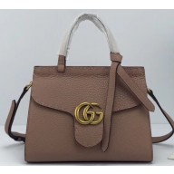 Gucci GG Marmont Mini Top Handle Bag 442622 Nude