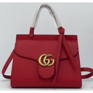 Gucci GG Marmont Mini Top Handle Bag 442622 Red