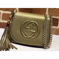 Gucci Soho Leather Chain Shoulder Bag 323190 Champagne Gold