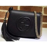 Gucci Soho Leather Chain Shoulder Bag 323190 Black