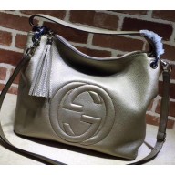 Gucci Soho Leather Large Hobo Bag 408825 Champagne Gold