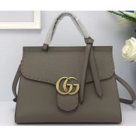 Gucci GG Marmont Small Top Handle Bag 421890 Gray
