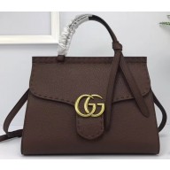 Gucci GG Marmont Small Top Handle Bag 421890 Coffee