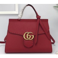 Gucci GG Marmont Small Top Handle Bag 421890 Red