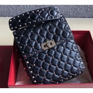 Valentino Rockstud Spike Vertical Phone Bag 0124 Black 2019