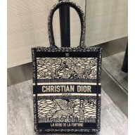 Dior Vertical Book Tote Bag Tarot Embroidered Canvas 2020