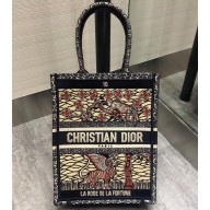 Dior Vertical Book Tote Bag Tarot Embroidered Canvas 2020
