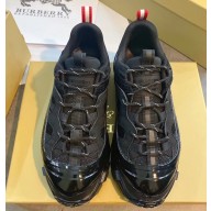 Burberry Nylon, Faux Nubuck and Mesh Arthur Sneakers 2020