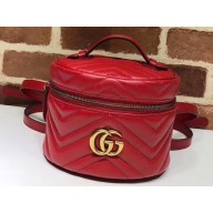 Gucci GG Marmont Mini Backpack Bag 598594 Red