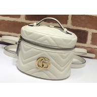 Gucci GG Marmont Mini Backpack Bag 598594 White