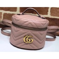 Gucci GG Marmont Mini Backpack Bag 598594 Nude Pink