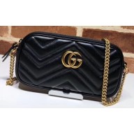 Gucci GG Marmont Mini Shoulder Bag 598596 Black
