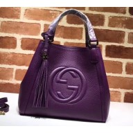 Gucci Soho Leather Shoulder Small Bag 336751 Purple