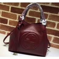 Gucci Soho Leather Shoulder Small Bag 336751 Burgundy