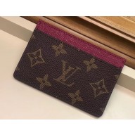Louis Vuitton Card Holder Monogram Canvas M60703 Purple