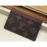 Louis Vuitton Card Holder Monogram Canvas M61733 Brown