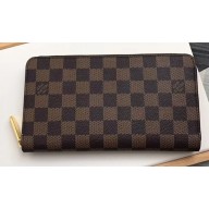 Louis Vuitton Zippy Organizer Wallet Damier Ebene Canvas N63502