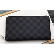 Louis Vuitton Zippy Organizer Wallet Damier Graphite Canvas N60111