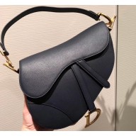 Dior Saddle Grained Calfskin Bag Royal Blue