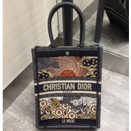 Dior Vertical Book Tote Bag Tarot Embroidered Canvas 2020