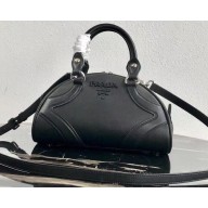 Prada Leather Bowling Bag 1BB071 Black 2020