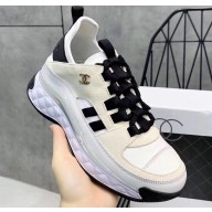 Chanel Velvet Calfskin Sneakers G35617 Creamy 01 2020