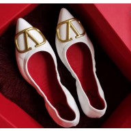 Valentino VLOGO Ballet Flats White 2020