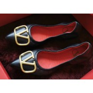 Valentino VLOGO Ballet Flats Black 2020