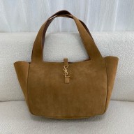 saint laurent le 5 à 7 bea bag in suede leather camel 2024(original quality)