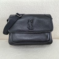 SAINT LAURENT NIKI medium messenger in grained lambskin so black 2024(original quality)