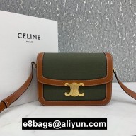 Celine small Triomphe Bag 188423 green 2020