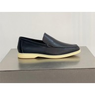 Loro Piana MEN'S leather Summer Walk Moccasin black 2022
