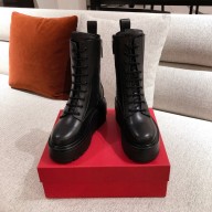 Valentino Lace-up High Boots Black 2020