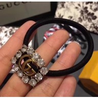 Gucci GG Crystal Hair Accessory Black 2018