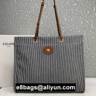 Celine striped canvas tote 02 2020