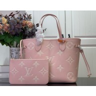 Louis vuitton PINK Neverfull MM BAG M14210 2025