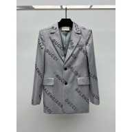 Gucci x Balenciaga The Hacker Project Crystal Hourglass Jacket silver 2025