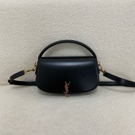 Saint Laurent VOLTAIRE BOX Leather Shoulder Bag 787671 Black 2024(ORIGINAL QUALITY)