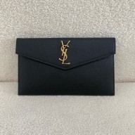 Saint Laurent uptown pouch in Grained leather 565739 Black (original quality)