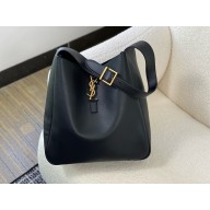 Saint Laurent le 5 à 7 supple large Bag in grained leather 753837 black(original quality)